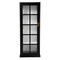 Southern Enterprises 60.5" Black and Clear Contemporary Tall Curio Cabinet